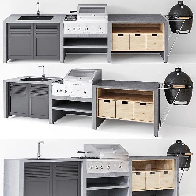 Kaufmann T-Bone Outdoor Kitchen 3DModel