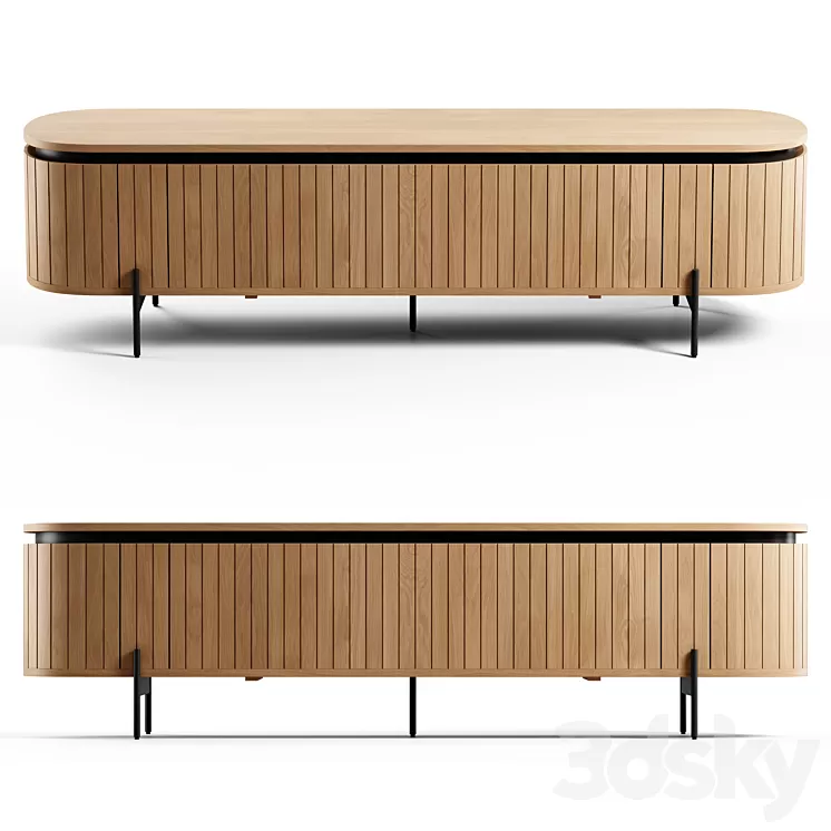 Kave Home - Licia TV stand 200x55 cm 3D Model Free