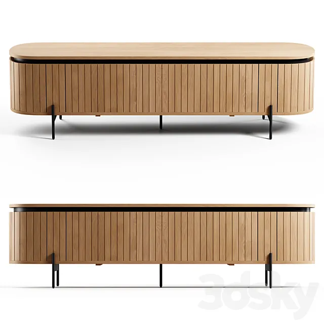 Kave Home - Licia TV stand. 200x55 cm 3DModel
