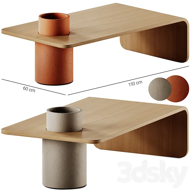 Kave Home Olaria Coffee Table 3D Model