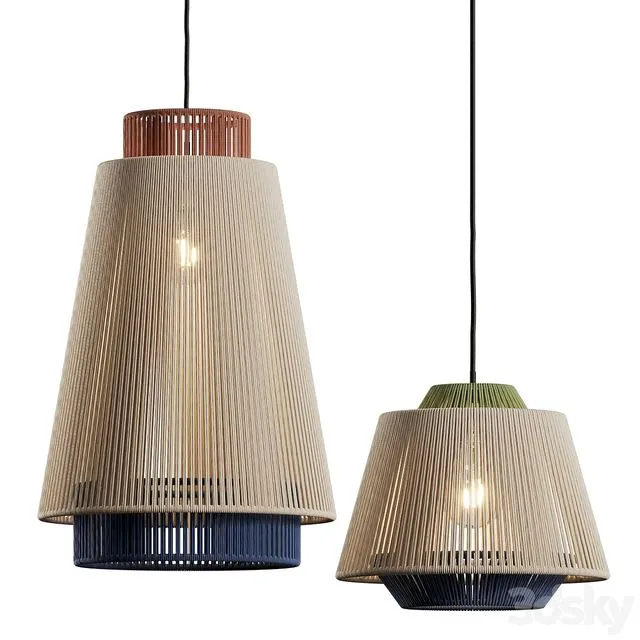 Kave Home Yuvia Pendant Lamps 3D Model
