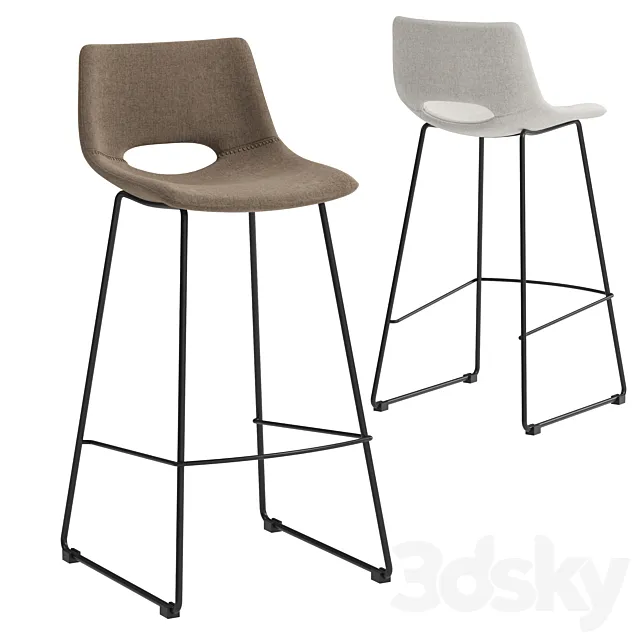 Kave home Zahara barstool 3D Model
