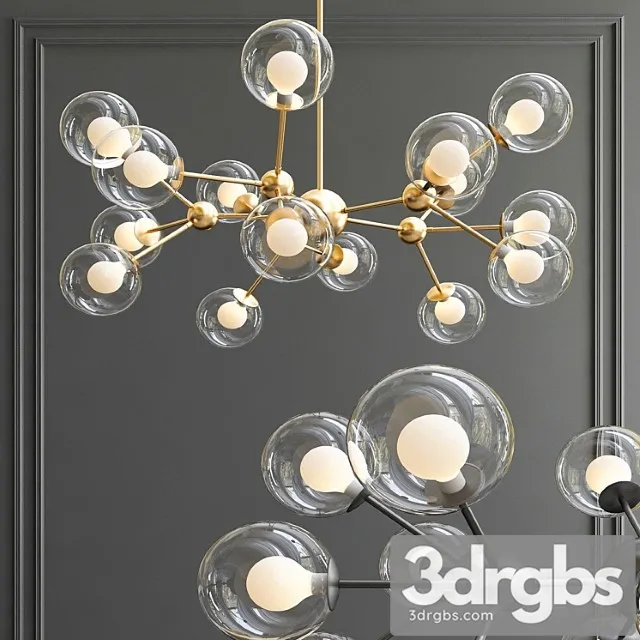 Kaver Shot Chandelier 3D Model Free