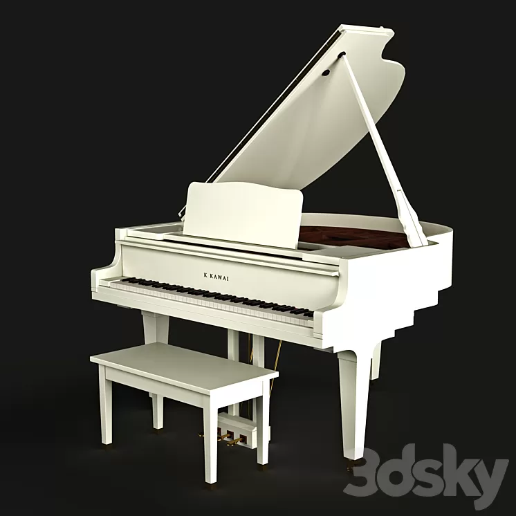 Kawai baby piano 3D Model