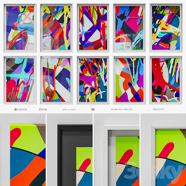 KAWS Art 0003 3D Model