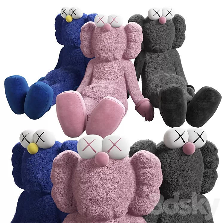 Kaws Bff Doll 3D Model