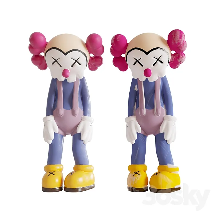 Kaws clown 3D Model Free