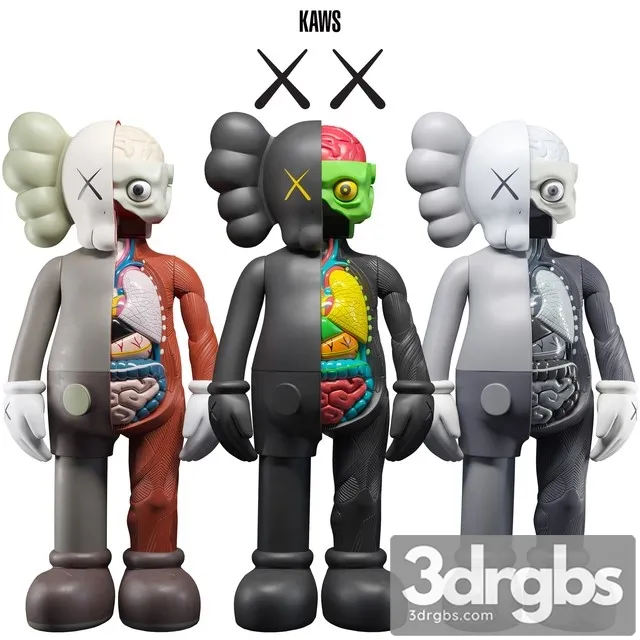 KAWS Flayed Companion 3D Model Free