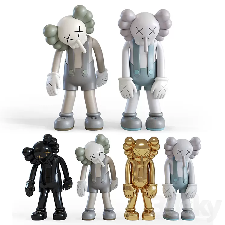 KAWS SMALL LIE 3D Model