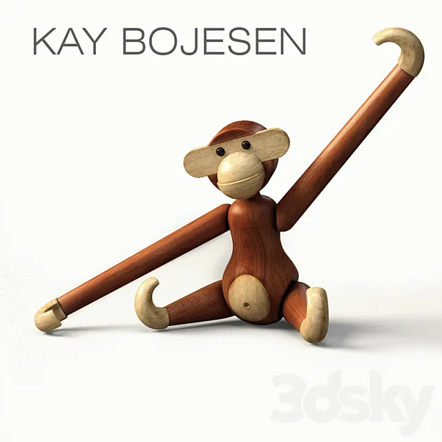 Kay Bojesen Monkeys 3D Model