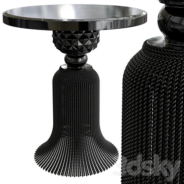 Kay Noir Marble Tassel Table 3DModel