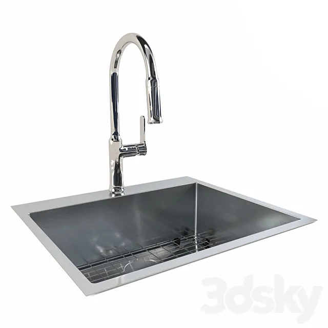 Kc-9850CH & sink 2014 3D Model