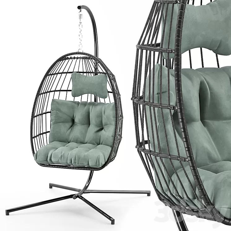 Kcasa rattan chair 3D Model Free