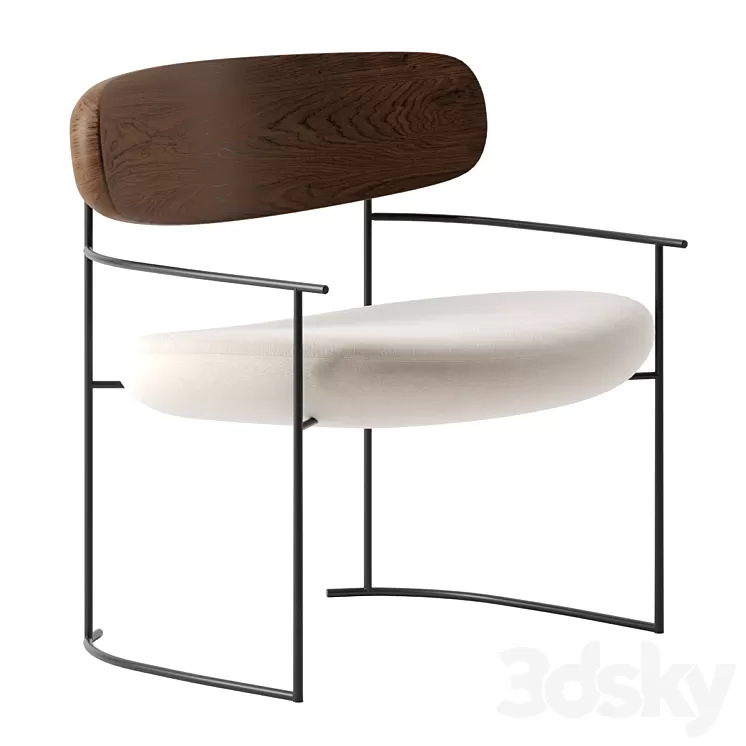 Keel armchair by Potocco 3D Model