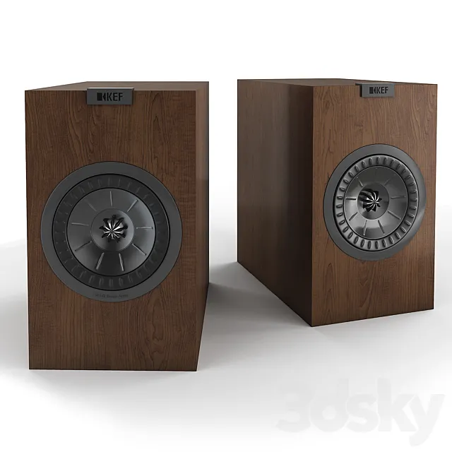 KEF Q350 walnut 3DModel