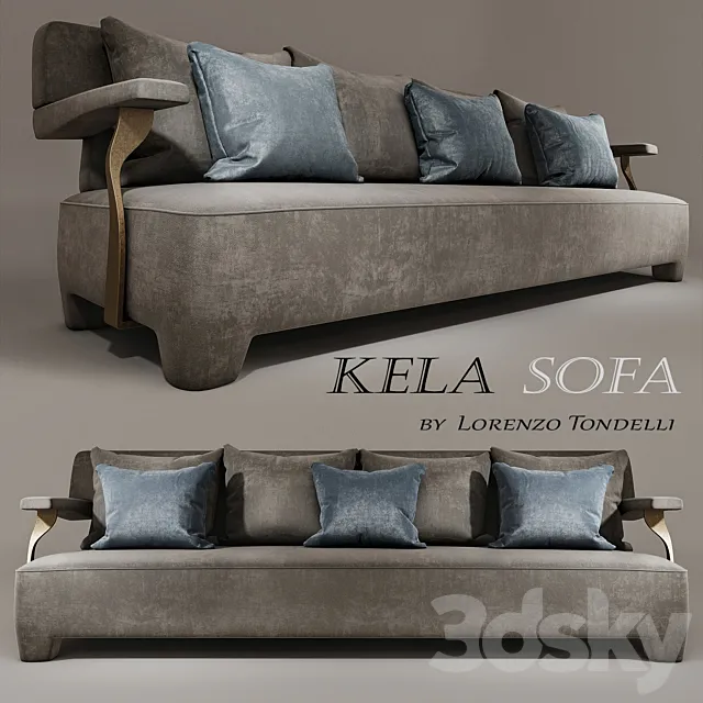 Kela Sofa by Lorenzo Tondelli. Luxeform 3DModel