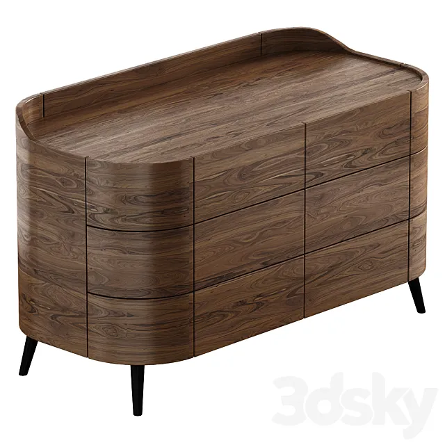 Kelly Chest of Drawers by Poliform 3D Model