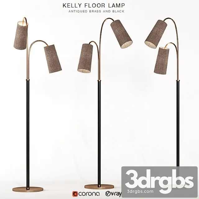 Kelly floor lamp 3D Model Free