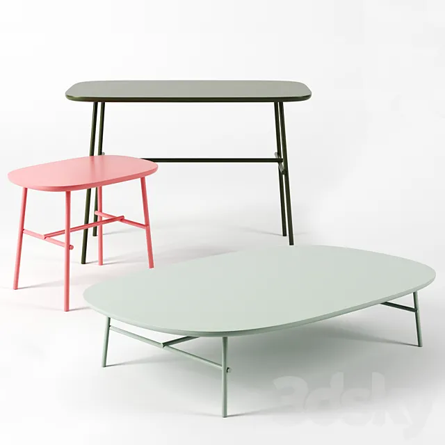 Kelly tables by Tacchini 3DModel