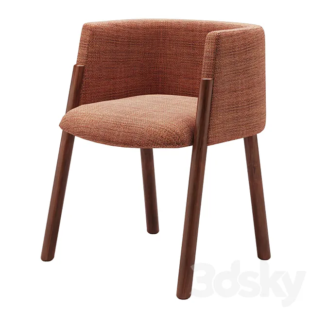 Kelly Wearstler Acero dining chair 3D Model