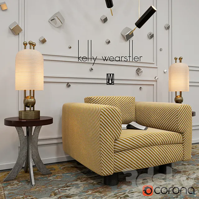 Kelly Wearstler Durant Club 3D Model