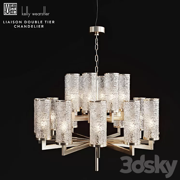 Kelly Wearstler Liaison Double Tier Chandelier 3D Model