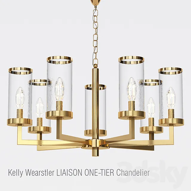 Kelly Wearstler LIAISON ONE-TIER Chandelier 7 3D Model
