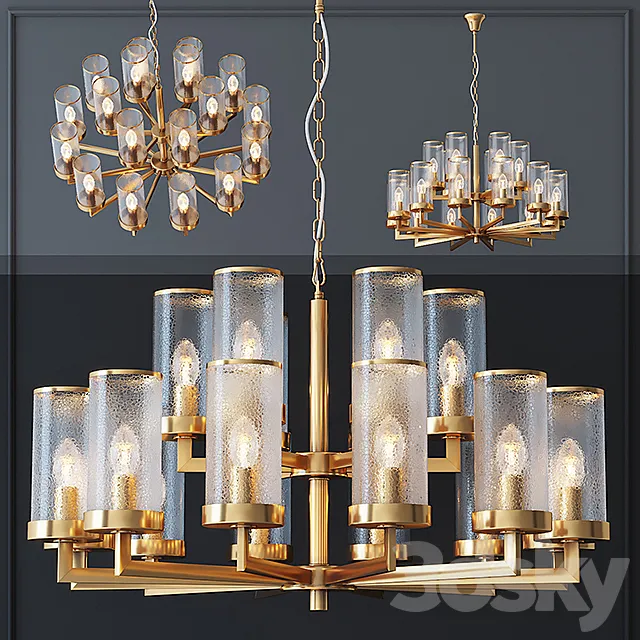 Kelly Wearstler LIAISON TWO-TIER Chandelier 18 3DModel