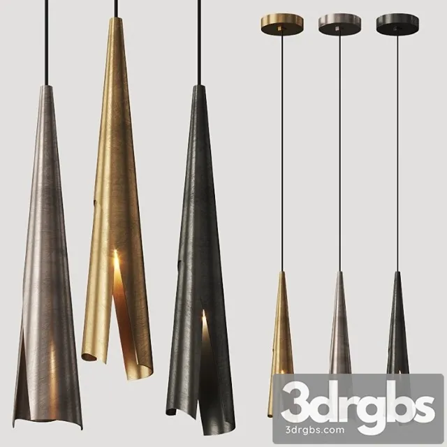 Kelly Wearstler Pelle Pendant Lamp 3D Model Free