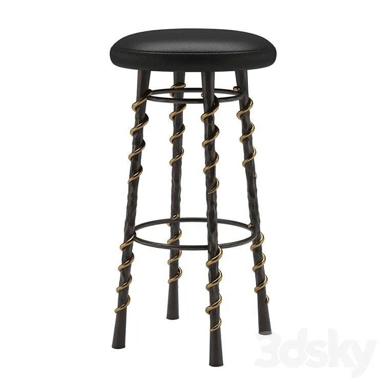 Kelly wearstler serpent barstool 3D Model Free