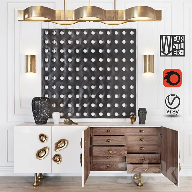 Kelly Wearstler set 3D Model