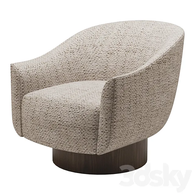 Kelly Wearstler Sonara Swivel chair 3D Model