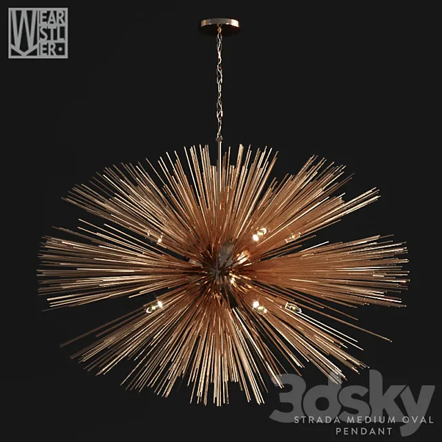 Kelly Wearstler Strada Medium Oval Pendant 3D Model