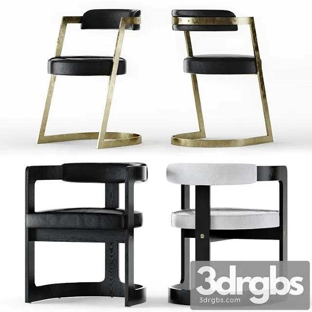 Kelly Wearstler Studio And Zuma Chairs 3D Model Free