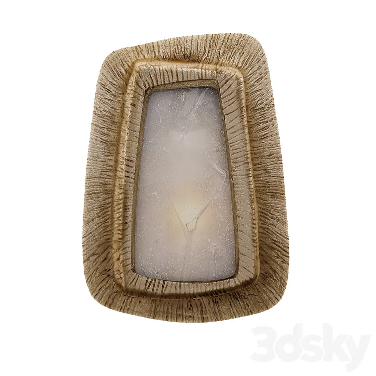 Kelly Wearstler Utopia 1 Light 6 inch Gild Sconce Wall Light 3D Model Free
