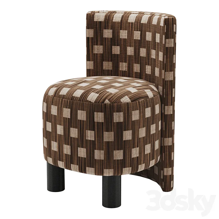 Kelly wearstler willoughby stool 3D Model Free