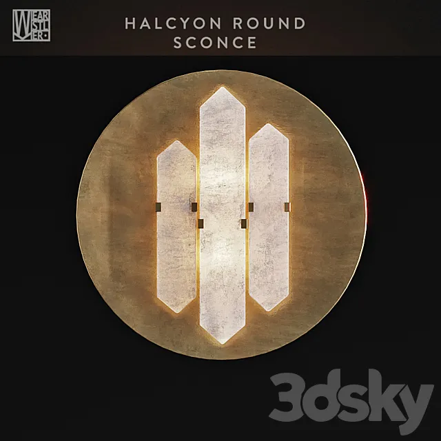 Kelly Wearstler_HALCYON ROUND SCONCE 3D Model