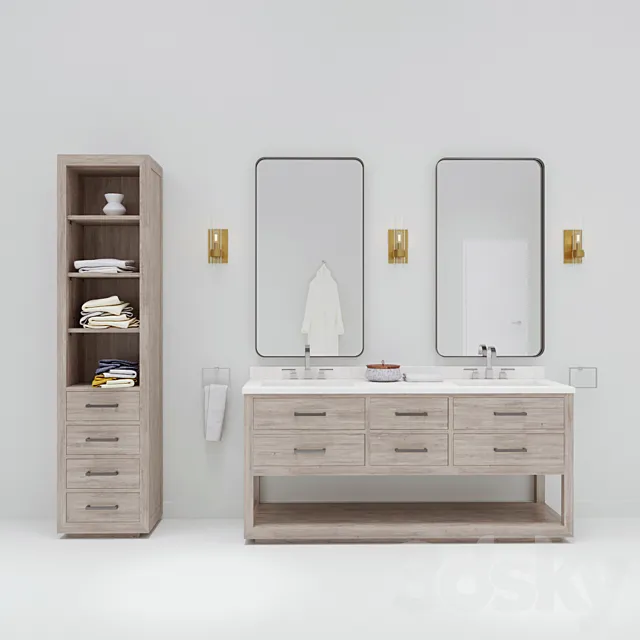 Kempton bath set one 3D Model