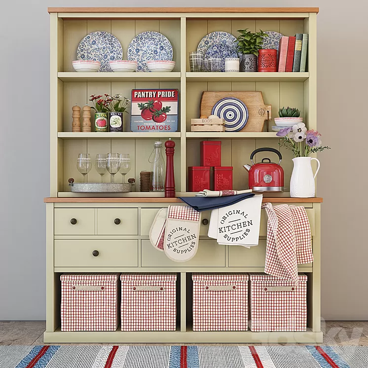 Kendall Painted Dresser 3D Model