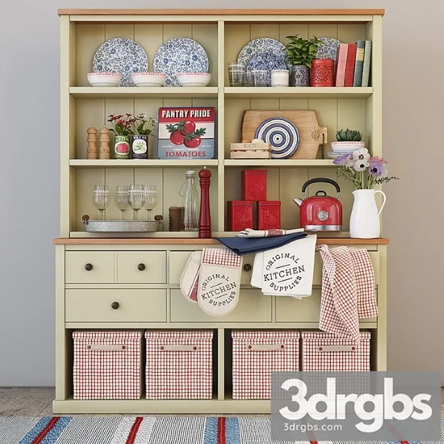 Kendall Painted Dresser 5 3D Model Free