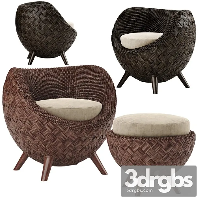 Kenneth cobonpue la luna armchair 3D Model Free
