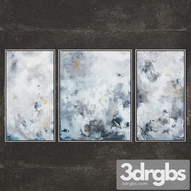 Kent walsh's golden glow triptych john-richard collection 3D Model Free