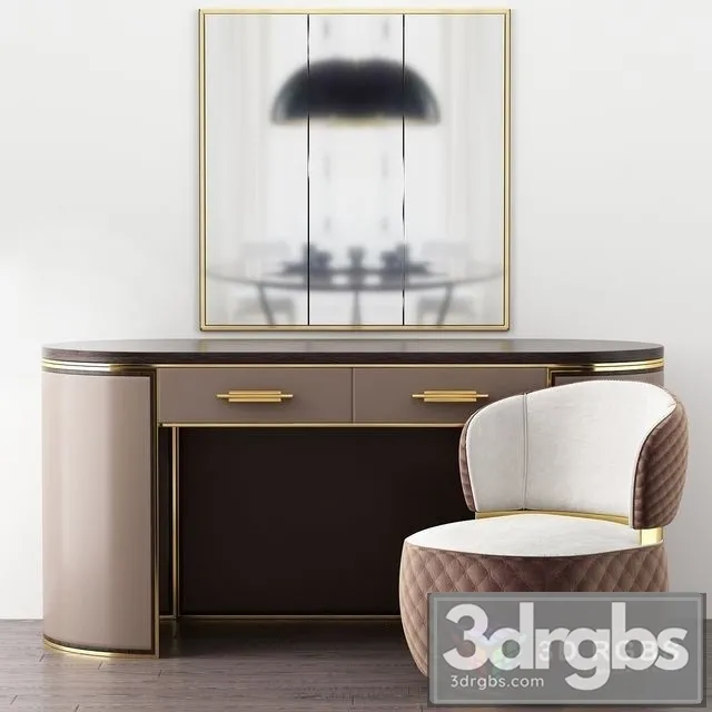 Kent Writing Desk Frato 3D Model Free
