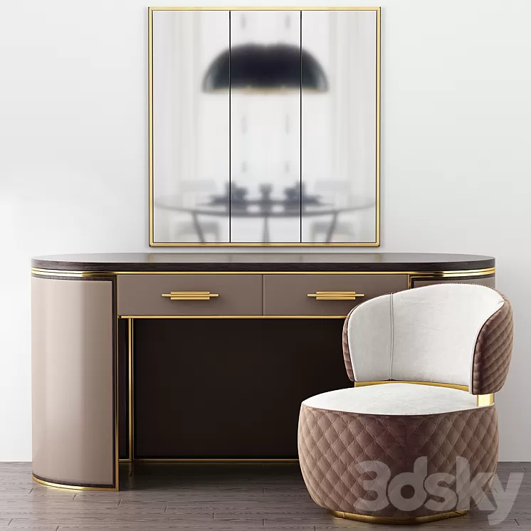 Kent Writing Desk Frato Interiors 3D Model