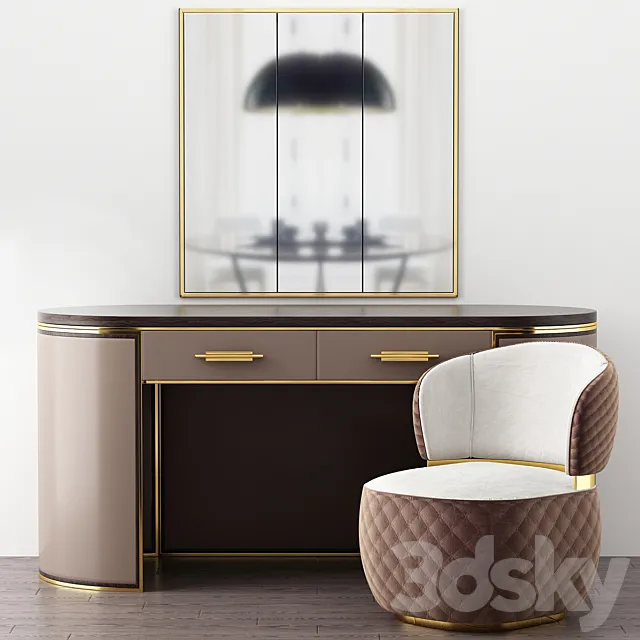 Kent Writing Desk Frato Interiors 3DModel