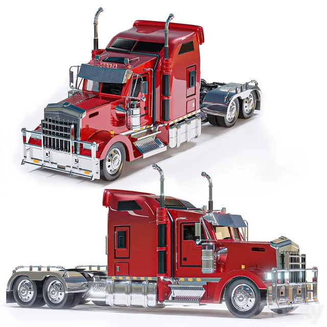 Kenworth W900 3D Model