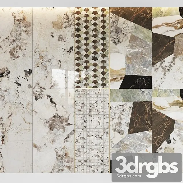Keope 9CENTO Decor Set3 3D Model Free