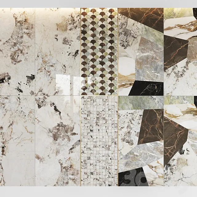 Keope 9CENTO decor set3 3DModel