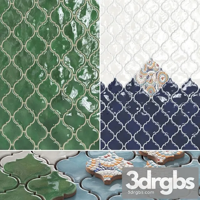 Kerama marazzi arabesques majolica tile 3D Model Free