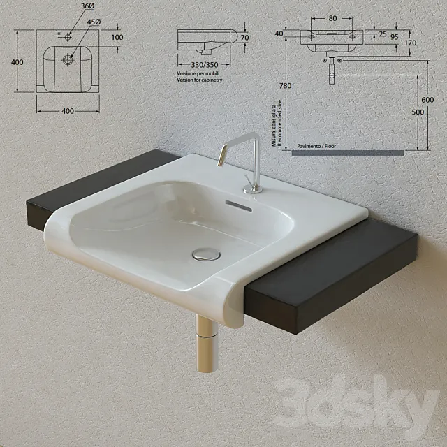 Kerasan Inka Agua libre 3D Model